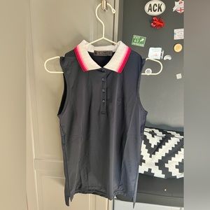 Navy blue with ombre color golf tank